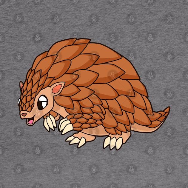 Kawaii Pangolin by Modern Medieval Design